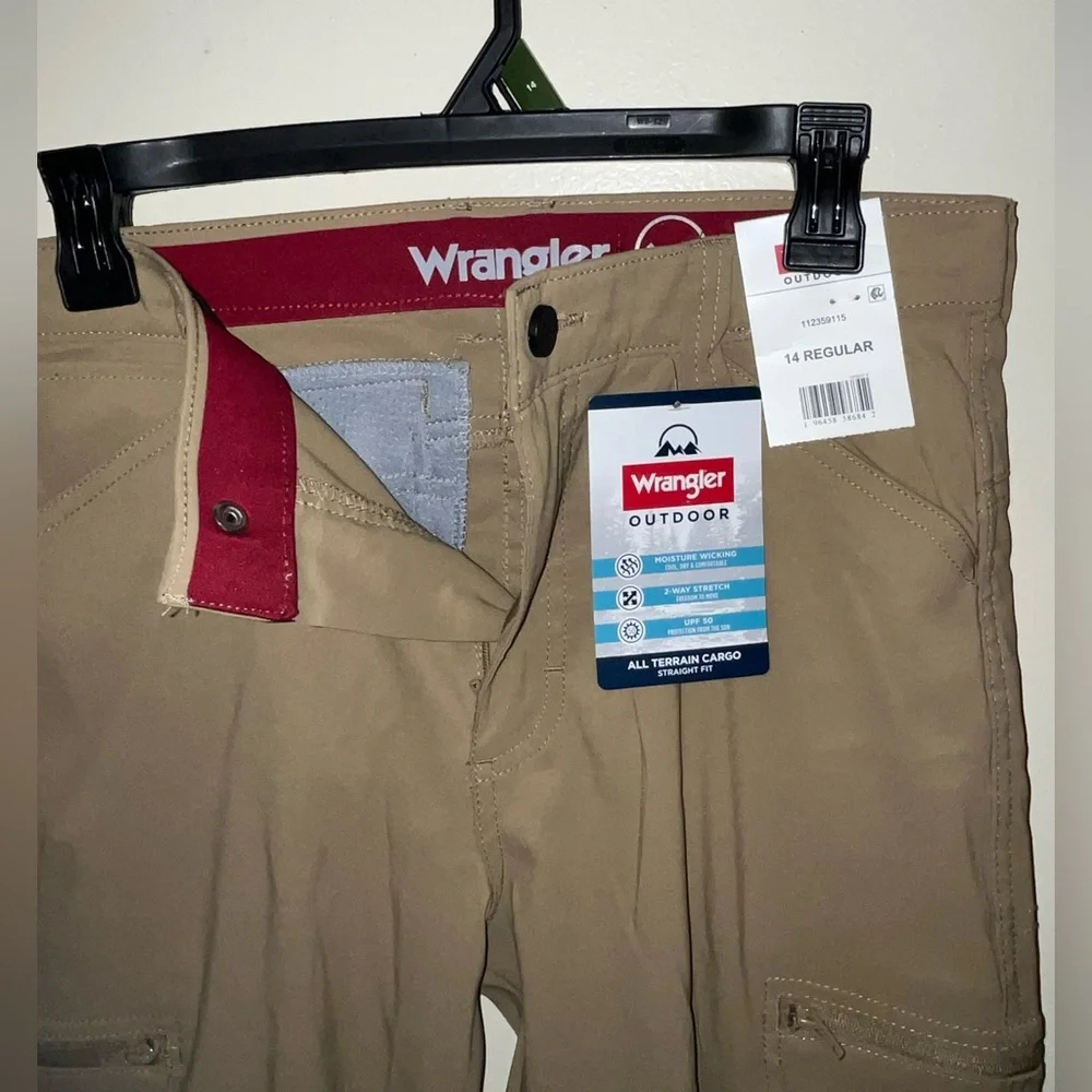 Wrangler Men's Khaki Outdoor Cargo Pants Size ( 14 Regular)